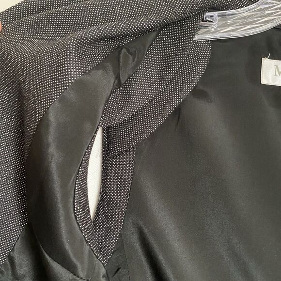 Max Mara Tweed Vest Sleeveless Jacket US 8 IT 42 Gray Wool Career Business - Picture 10 of 11